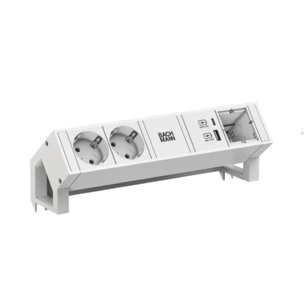 gniazdo DESK 2 całe białe gniazdo DESK 2 całe białe