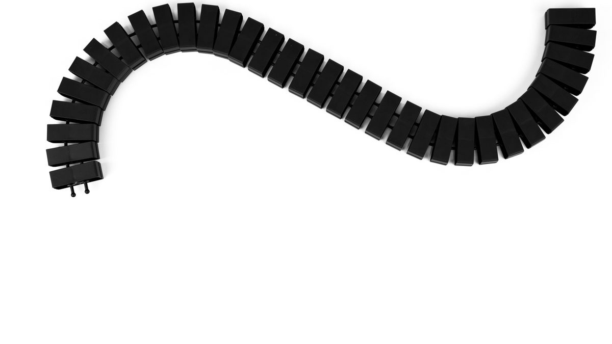 Kręgosłup na kable Bachmann CUBE - CZARNY rozwinięty