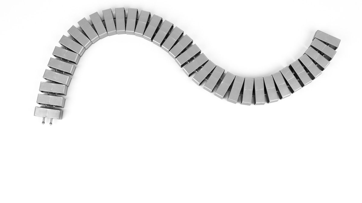 Kręgosłup na kable Bachmann CUBE - SREBRNY skręcony