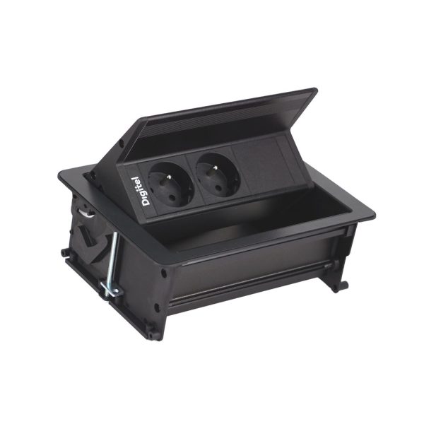 Mediaport Digitel FLIP UP PUSH 3M 2x230V + 1xWolny - CZARNY