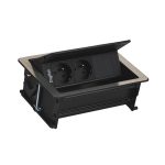 Mediaport Digitel FLIP UP PUSH 3M 2x230V + 1xWolny - INOX