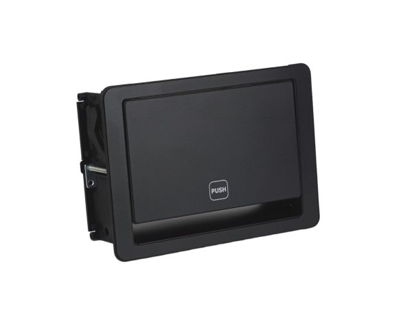 Mediaport Digitel FLIP UP PUSH 3M 2x230V + 2xUSB ładujące - CZARNY zamknięty