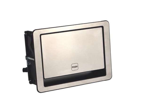 Mediaport Digitel FLIP UP PUSH 3M 2x230V + 2xUSB ładujące - INOX zamknięty