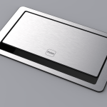 Mediaport Digitel FLIP UP PUSH 4M 2x230V + 2xWolny - INOX zamknięty