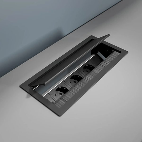 Mediaport ASA VersaFLAP 3.0 mono 2x230V + Ładowarka USB C+C 47W + 1xWOLNY - CZARNY Mediaport ASA VersaFLAP 3.0 mono 2x230V + Ładowarka USB C+C 47W + 1xWOLNY - CZARNY