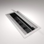 Mediaport ASA VersaFLAP 3.0 mono 3x230V + Ładowarka USB A+C + 1xWOLNY - ALUMINIUM