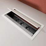 Mediaport ASA VersaFLAP 3.0 mono 3x230V + Ładowarka USB A+C + 1xWOLNY - BIAŁY