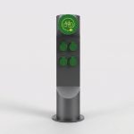 Słupek zasilający stacja ładująca rowery i hulajnogi elektryczne ES323-EM 4x230V