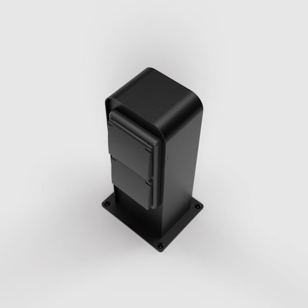 ES102-socket-pillar-Efapel-color-black-view-from-top ES102-socket-pillar-Efapel-color-black-view-from-top