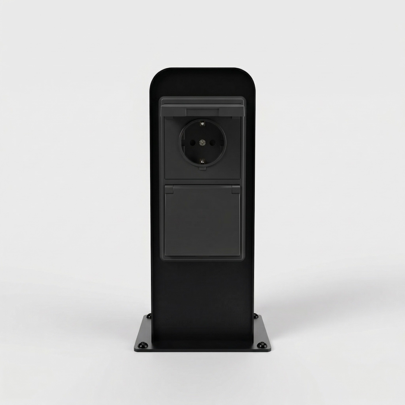 słupek 2x230v czarny