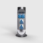 Słupek zasilający 2x230V + 2xCEE 3:16A 230V:6h2 - ES321-1-6