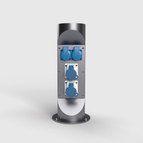 Słupek zasilający 2x230V + 2xCEE 3:16A 230V:6h2 - ES321-1-6