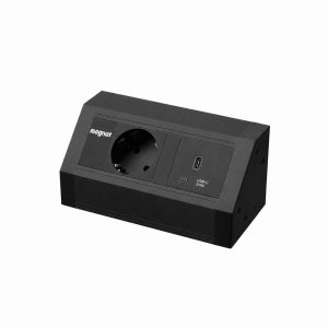 Nablatowa listwa zasilająca Magnat STICK 2M 1x230V + Ładowarka USB C 24W