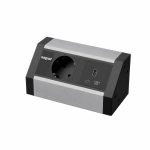 Nablatowa listwa zasilająca Magnat STICK 2M 1x230V + Ładowarka USB C 24W alu