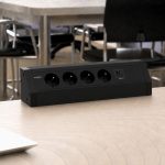 Nablatowa listwa zasilająca Magnat STICK 6M 4x230V + 2xUSB charger A+C + 1xWolny czarna
